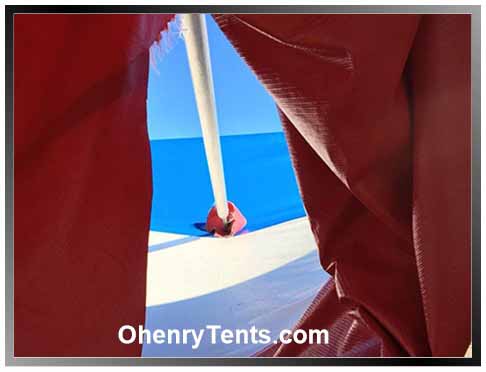 party tent side pole fitting